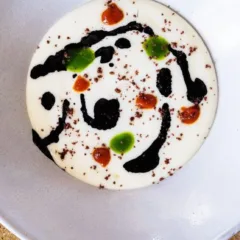 Pasta mista con totani, patate e lemongrass