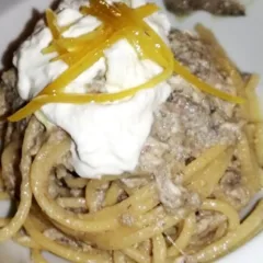 Cru - spaghetti con alici