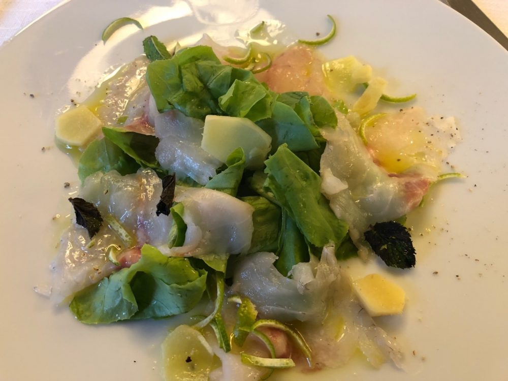 Hotel De La Ville, Riccione, crudo di pesce