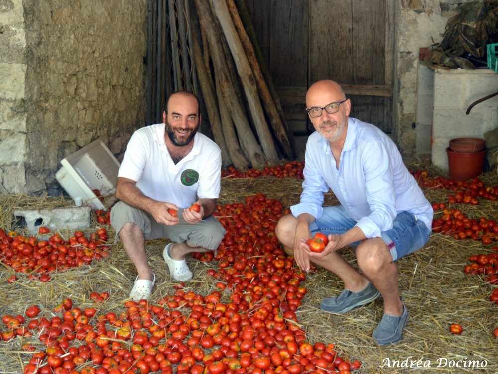 Pepe In Grani a Caiazzo. Franco Pepe e il titolare de La Sbecciatrice