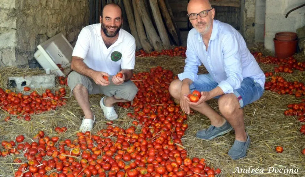 Pepe In Grani a Caiazzo. Franco Pepe e il titolare de La Sbecciatrice