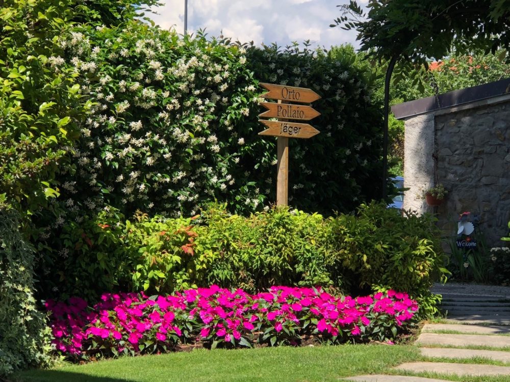 Trattoria Visconti, uno scorcio del giardino