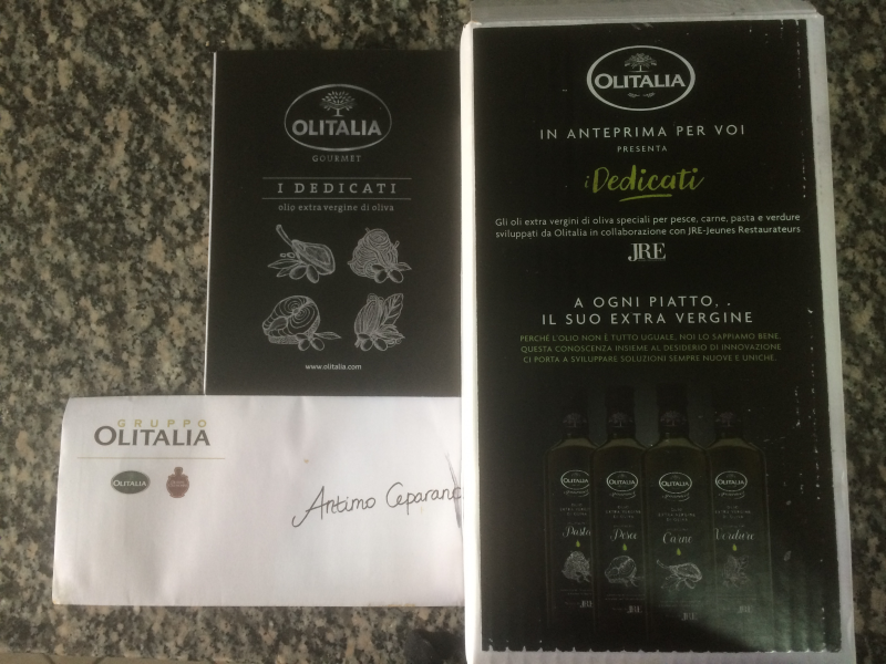 olio extravergine di oliva Olitalia - linea i Dedicati