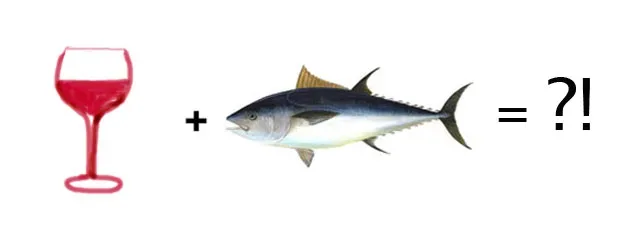 Pesce e vino rosso