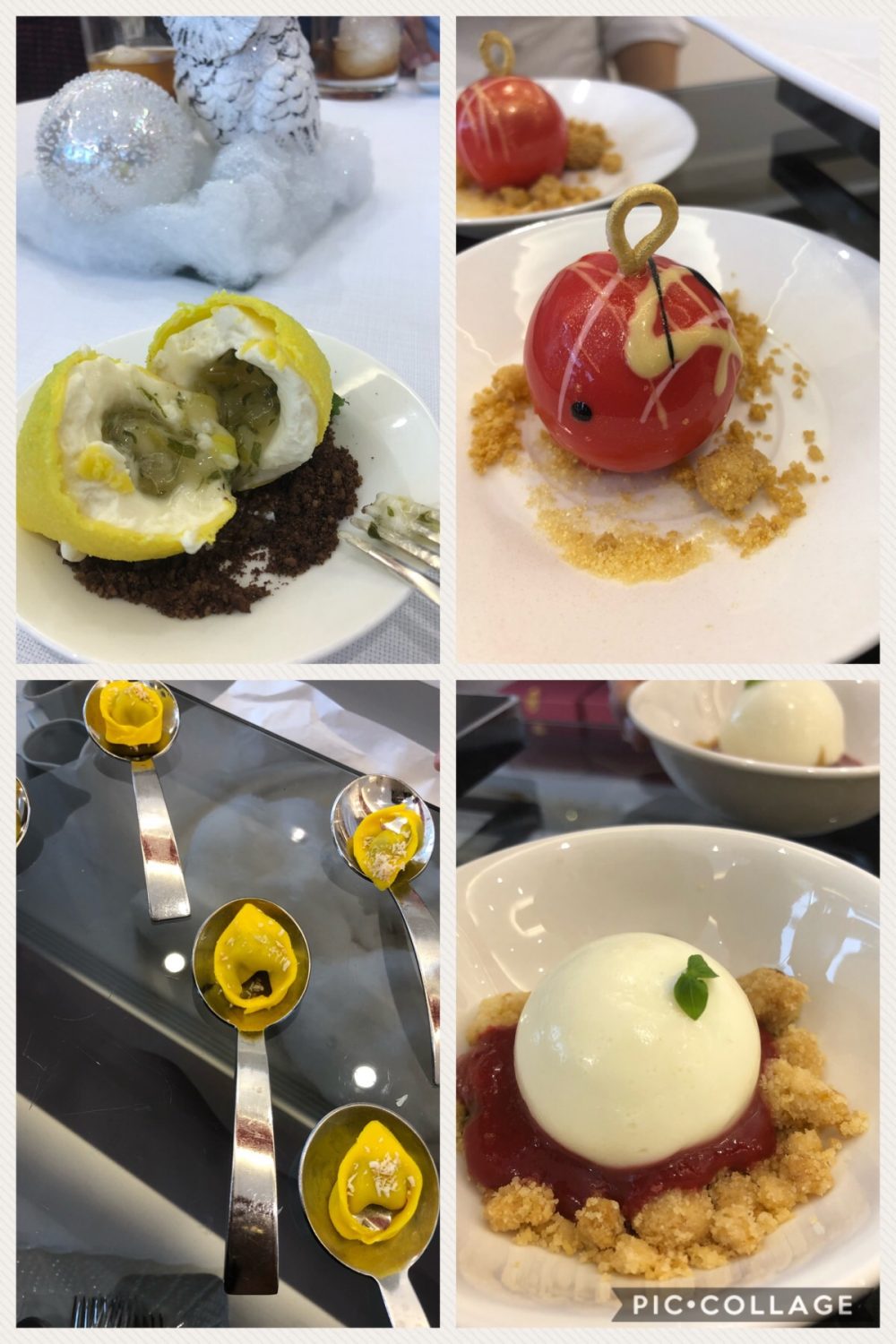 Alcuni dei dessert da gustare al ristorante l’Uliveto del Rome Cavalieri A Waldorf Astoria