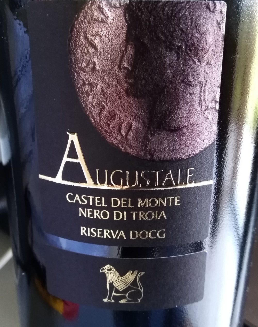 Controetichetta Augustale Castel del Monte Nero di Troia Riserva Docg Cantina di Ruvo di Puglia