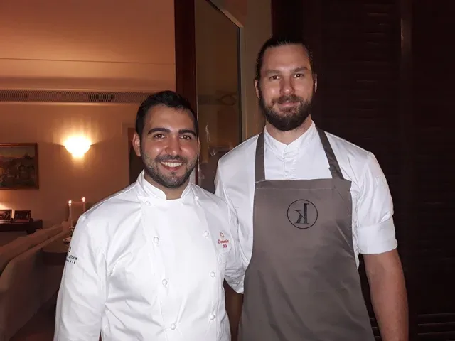 Gli chef Domenico Stile e Mikael Svensson