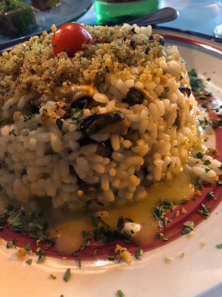 L’Oresteria, Risotto con le cozze