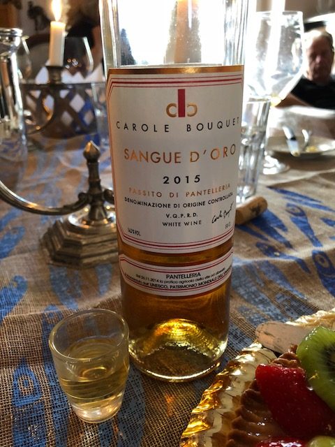 Sangue d’Oro 2015 Passito di Pantelleria di Carole Bouquet