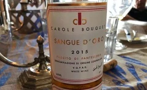 Sangue d’Oro 2015 Passito di Pantelleria di Carole Bouquet