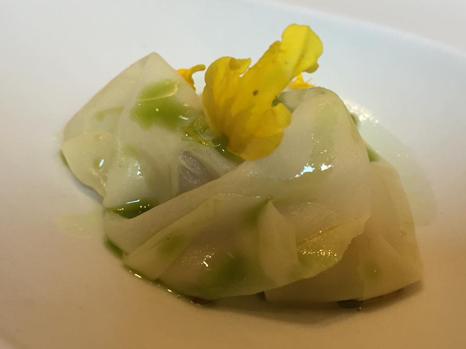 Le Cinq, amuse bouche ai cannolicchi