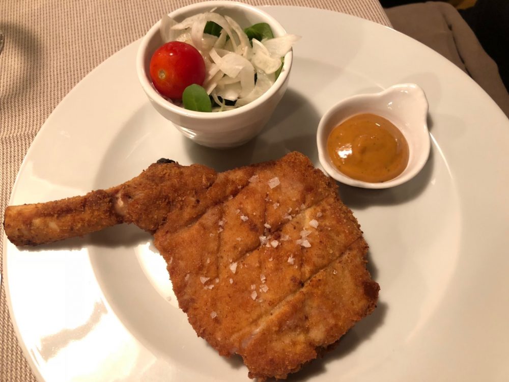 Antica Trattoria del Gallo, costoletta alla milanese