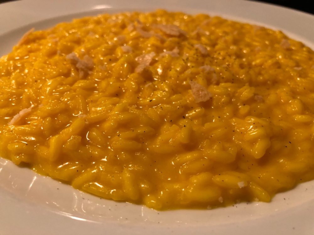 Antica Trattoria del Gallo, dettaglio risotto