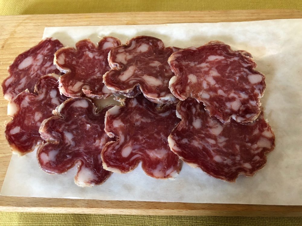 Antica Trattoria del Gallo, salame nostrano