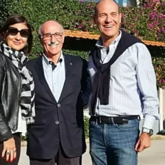 Enrico Malgi in mezzo a Maria Ida e Tani Salvatore Avallone