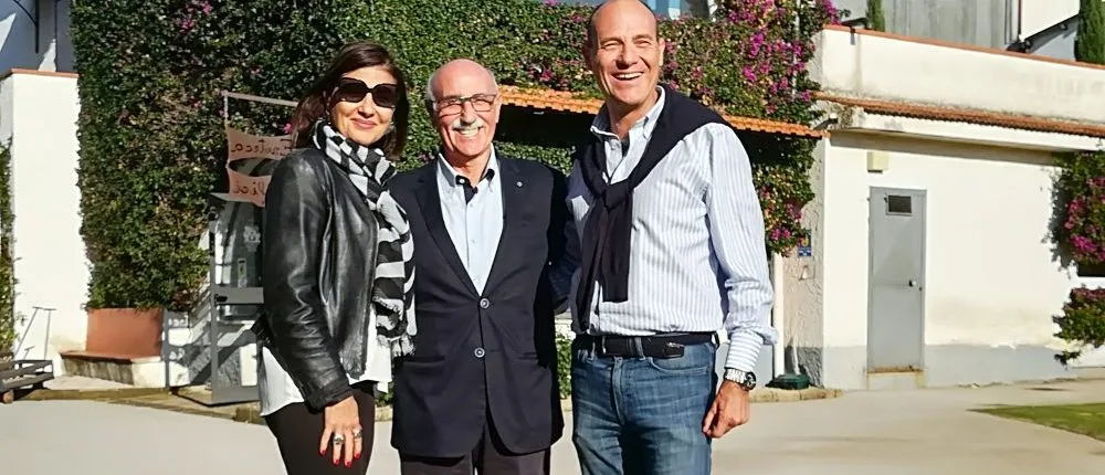 Enrico Malgi in mezzo a Maria Ida e Tani Salvatore Avallone