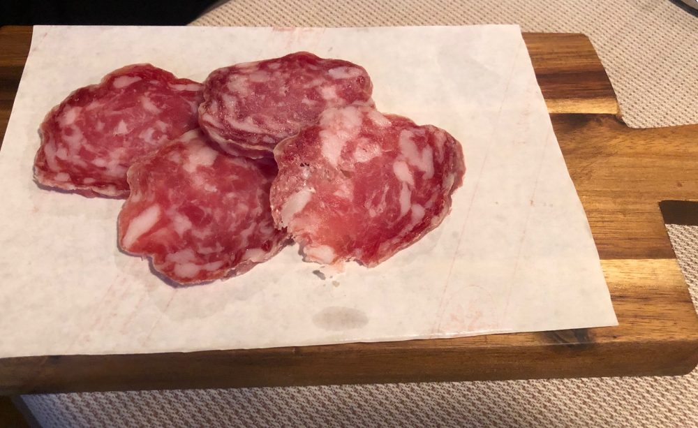 Antica Trattoria del Gallo, il salame