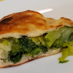 La pizza di verdure cotta nel ruoto