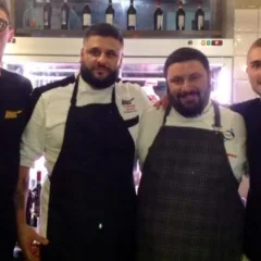 Mannaia - I fratelli Cascone, lo chef Francesco Mancino e Venerando Velastro