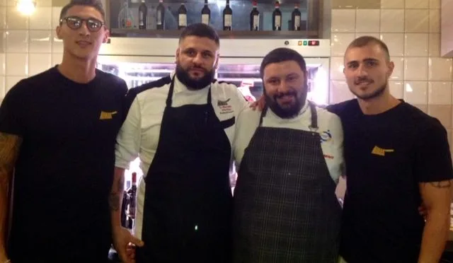 Mannaia - I fratelli Cascone, lo chef Francesco Mancino e Venerando Velastro