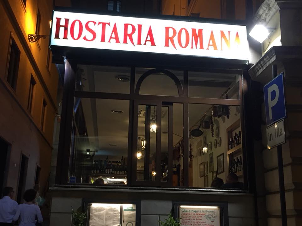 Hostaria Romana, l'insegna