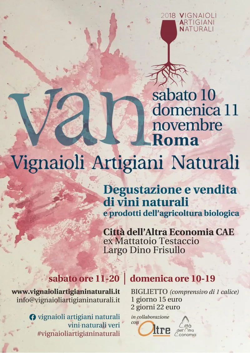 V.A.N. - Vignaioli Artigiani Naturali ROMA 2018 Ottava edizione
