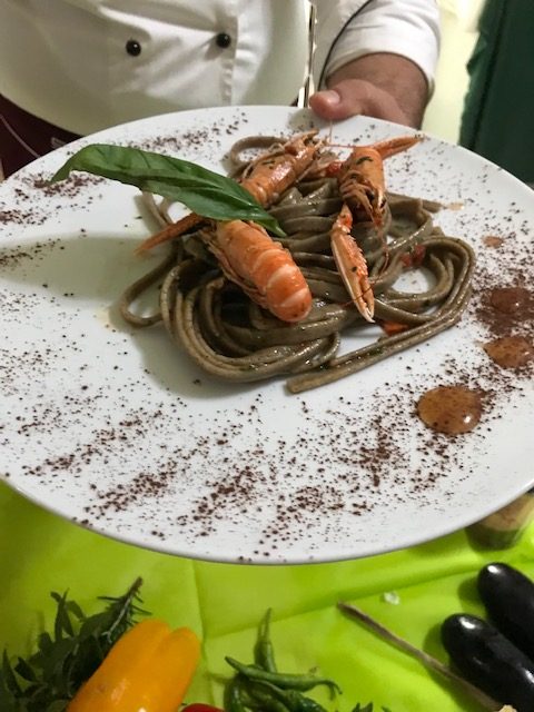 Canapa Campana - pasta di farina di canapa preparata dallo chef Raffaele Pellegrino