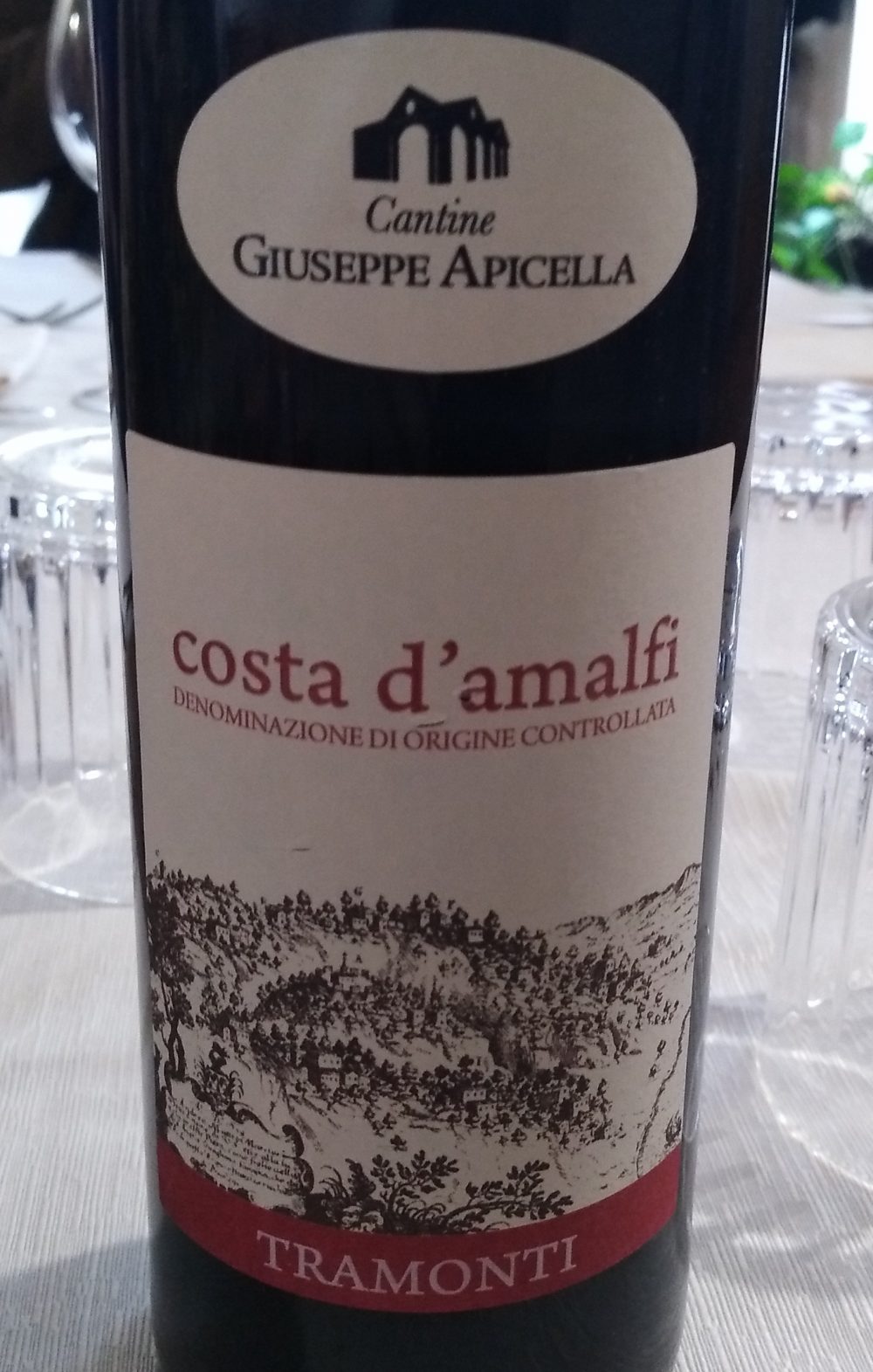 Costa d'Amalfi Tramonti Rosso Doc 2015 Giuseppe Apicella