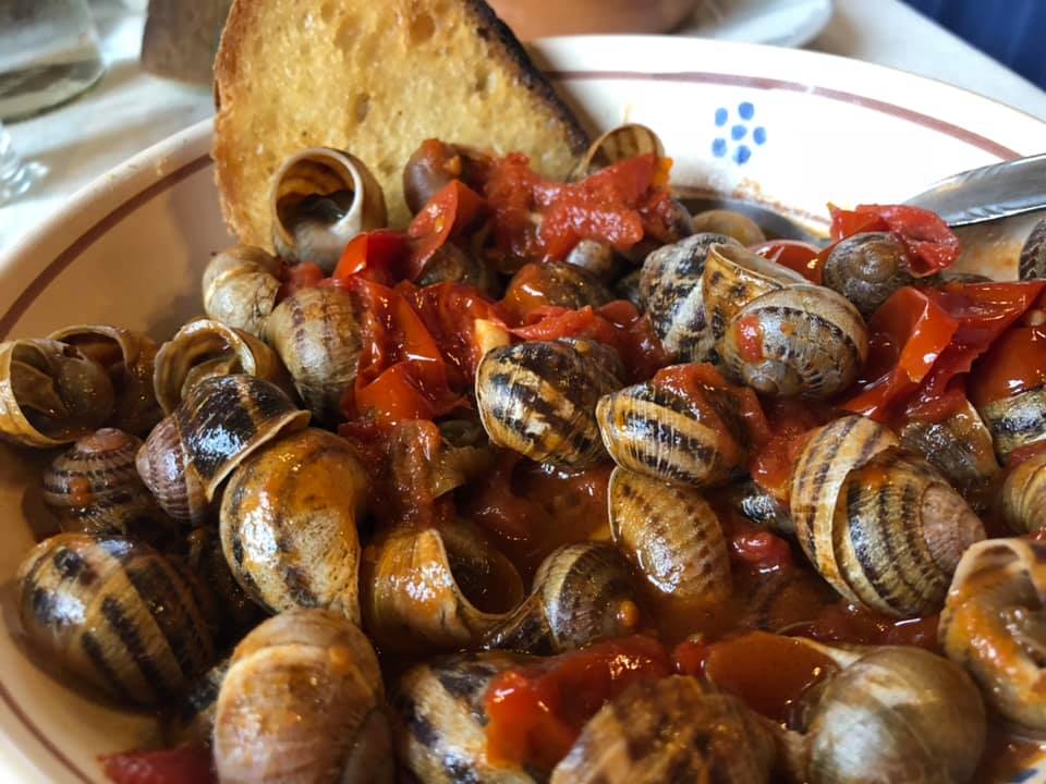 Masseria Picone, lumache di terra al sugo rosso piccante