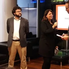 Un momento della presentazione con gli autori della guida