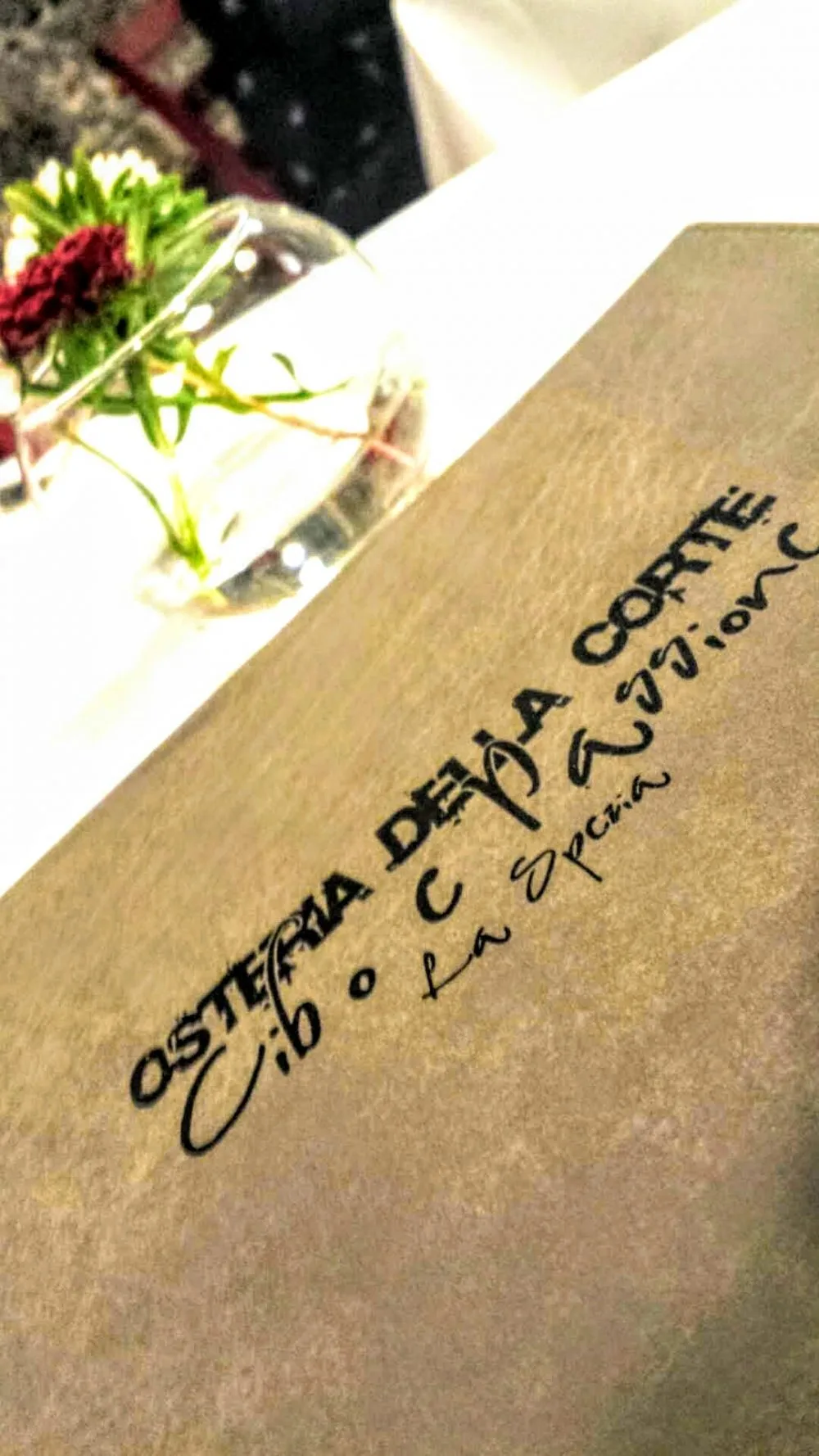 Osteria della Corte, menu