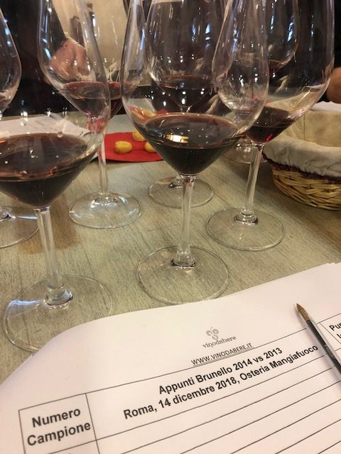 Degustazione di Brunello di Montalcino - Roma dicembre 2018