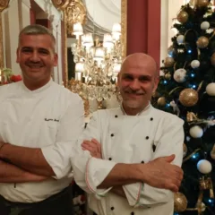 Gli chef Gaetano Iannone e Luciano Sarzi Sartori