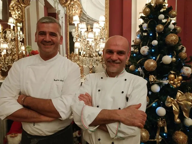 Gli chef Gaetano Iannone e Luciano Sarzi Sartori