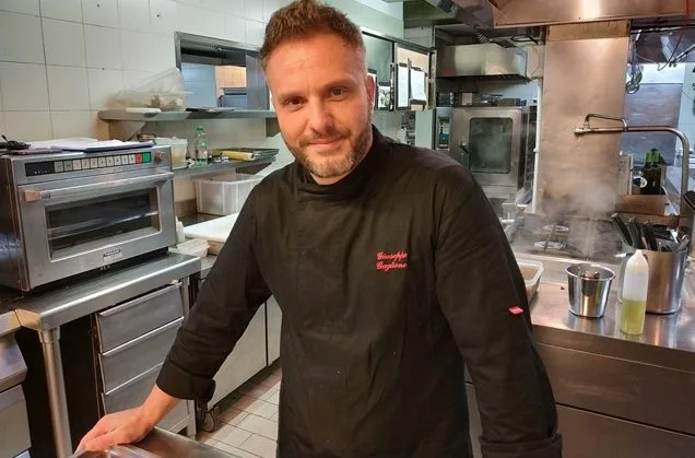 Il resident chef Giuseppe Gaglione