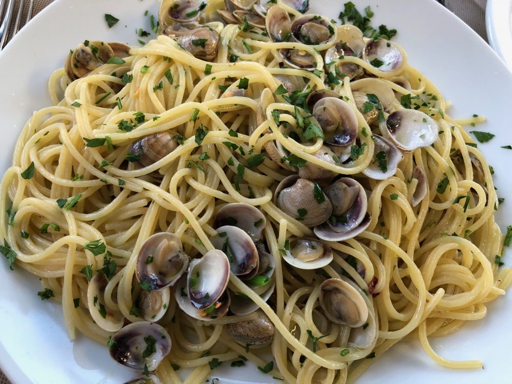 Ristorante dei Mille, Riccione, spaghetti con le vongoline dell'Adriatico