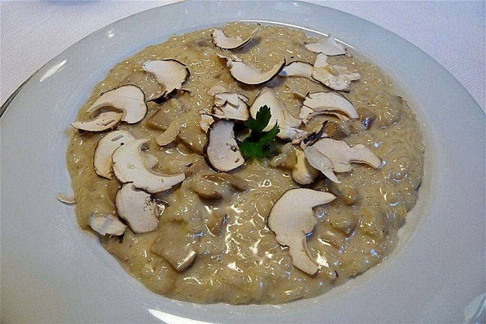 08 Opera Restaurant, Sorisole, risotto con porcini cotti e crudi