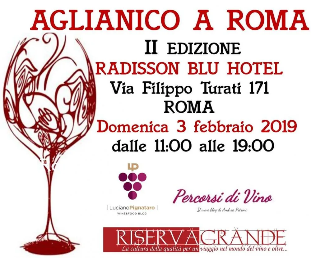 Aglianico a Roma 3 febbraio 2019