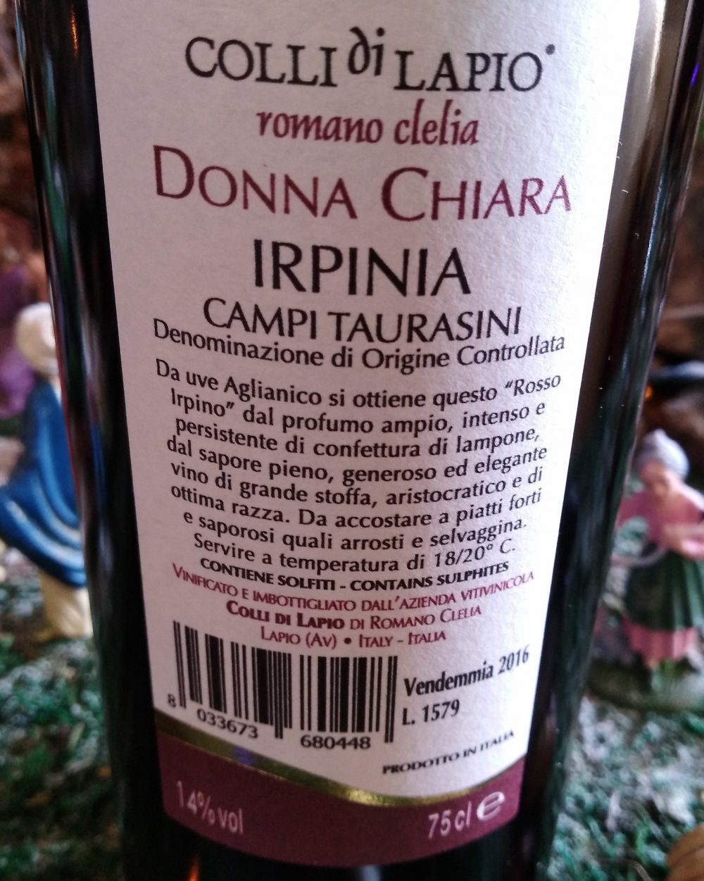 Donna Chiara Irpinia Campi Taurasini Doc 2016 - Colli di Lapio Clelia Romano