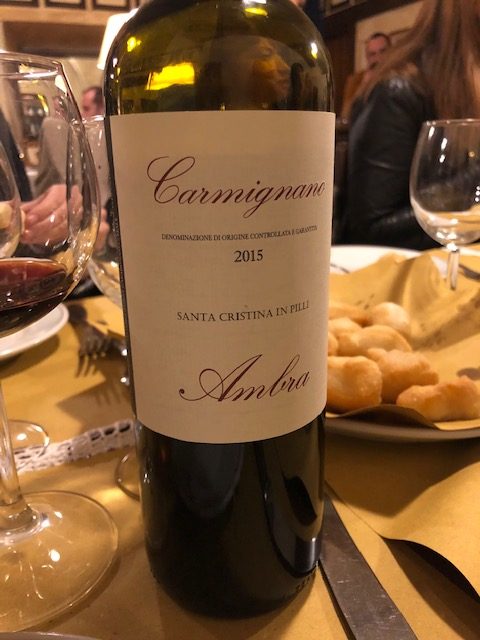 Il Carmignano 2015 Santa Cristina in Pilli Ambra