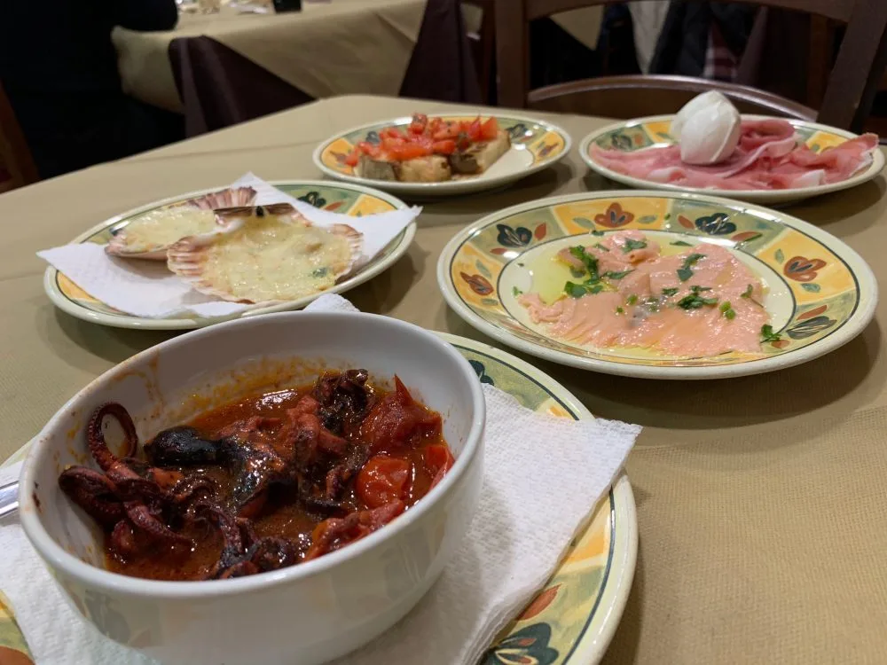 La Pignata, antipasti misti