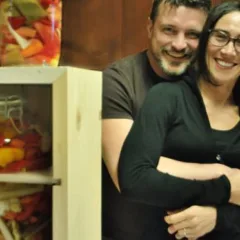 Morgan Pasqual e la moglie