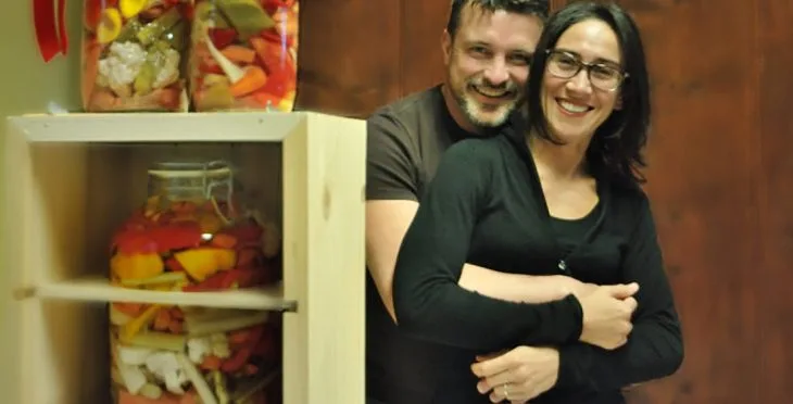 Morgan Pasqual e la moglie