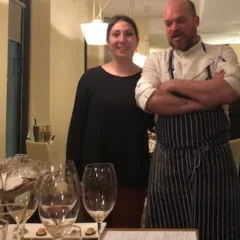 Noemi Apollonio e lo chef Andrea Viola del San Giorgio