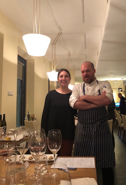 Noemi Apollonio e lo chef Andrea Viola del San Giorgio