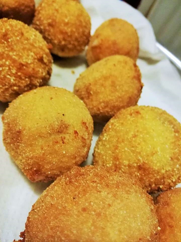 Gli arancini fritti