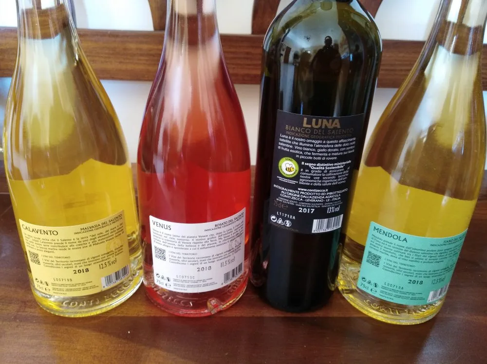 Controetichette Vini Conti Zecca