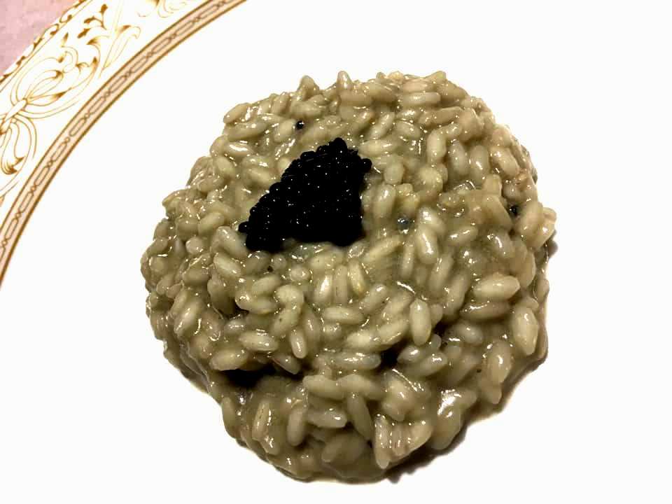 Il Simposio- Il Grigio e il Nero, Risotto alle ostriche e Caviale nero siberiano