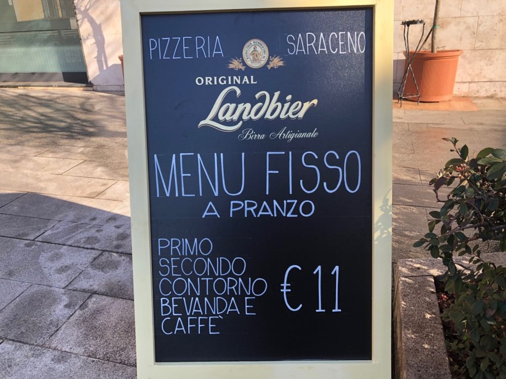 Il Saraceno, l'offerta a pranzo