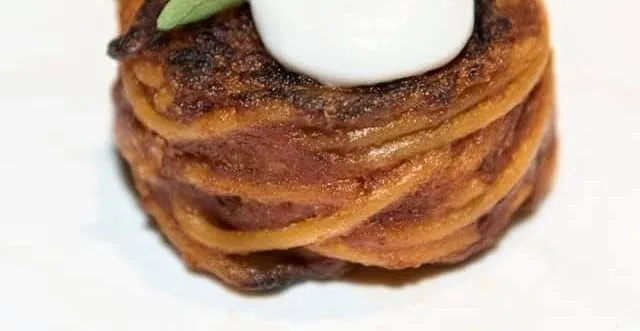 Lino Scarallo, frittatina di spaghetti al ragu